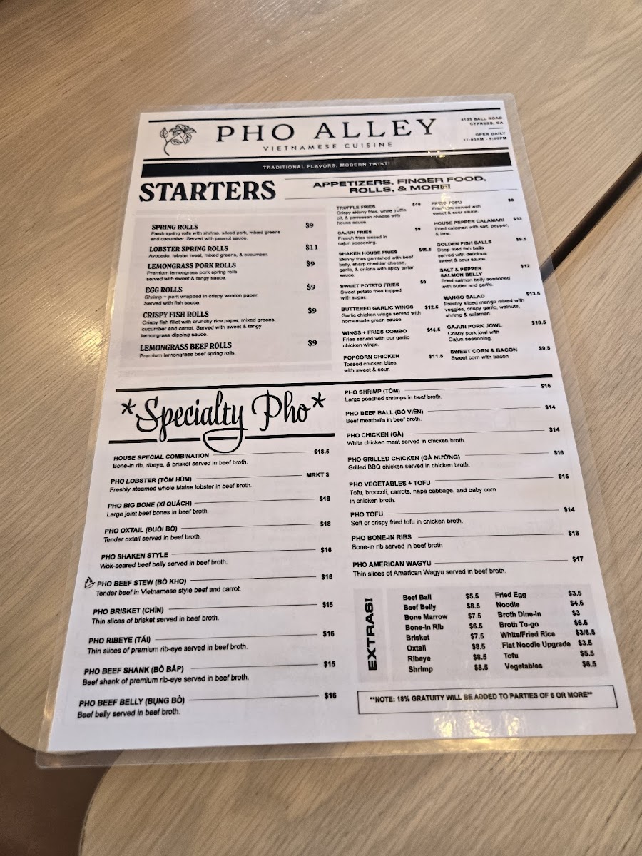 Menu Pho Alley-3